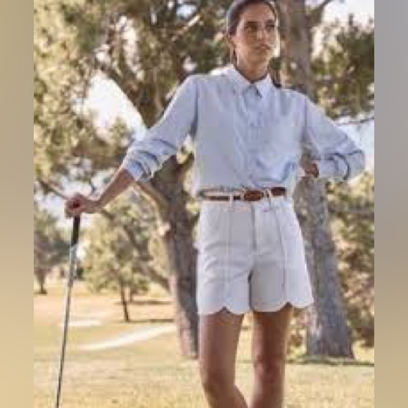 NWT A. Putnam Tulip Shorts Birch Check Women’s Size 4 - Picture 4 of 15